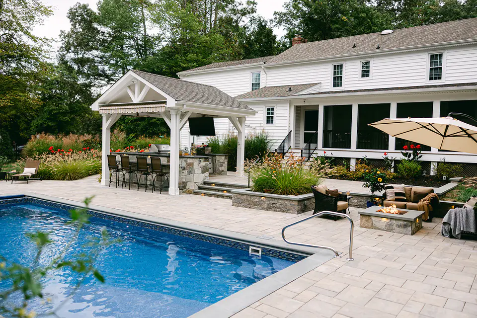 Game Day Poolscape in Glen Allen